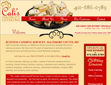 Tablet Screenshot of caliscorporatecatering.com